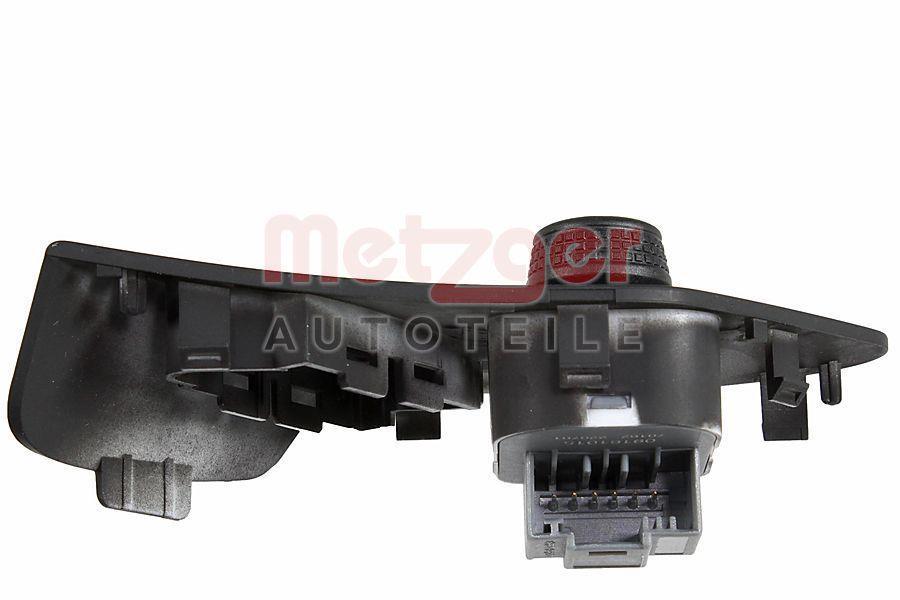 Commande, ajustage du miroir (Manette de réglage rétroviseur) METZGER ref. 09161015